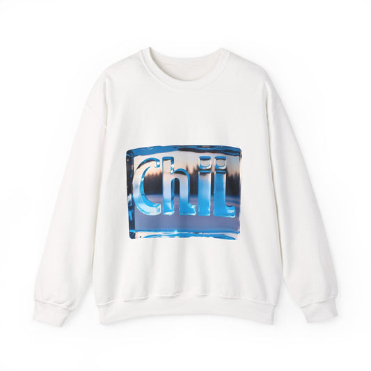 Chill Vibes Crewneck Sweatshirt - Cozy Gift for Friends, Casual Outfit, Relaxation Theme, Unisex Apparel