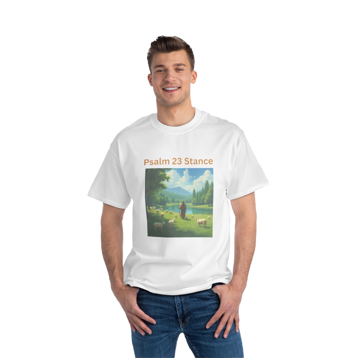 Psalm 23 Stance T-Shirt, Inspirational Tee, Faith-Based Clothing, Christian Gift, Spiritual Apparel, Casual Wear