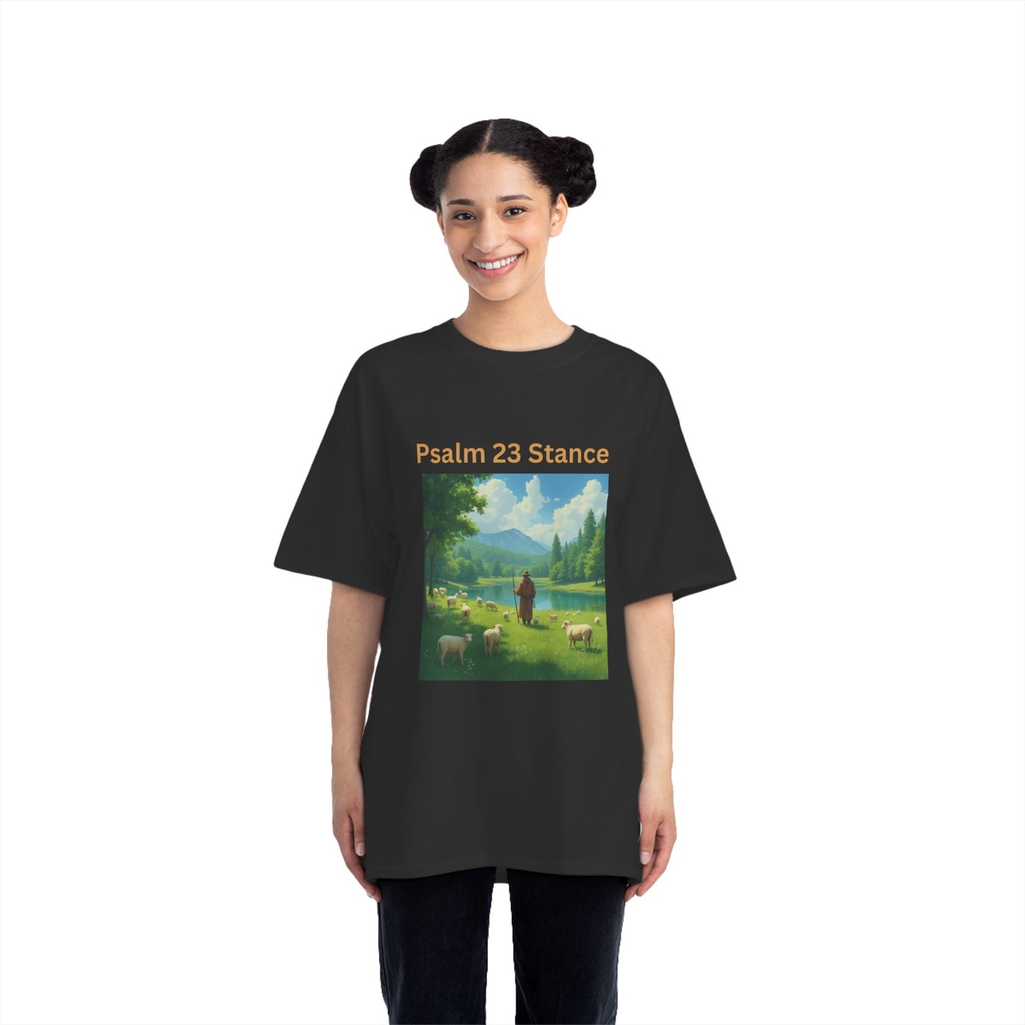 Psalm 23 Stance T-Shirt, Inspirational Tee, Faith-Based Clothing, Christian Gift, Spiritual Apparel, Casual Wear