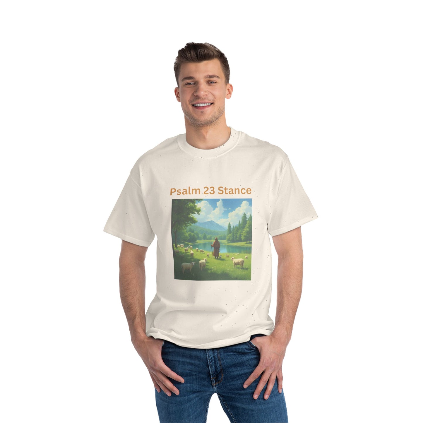 Psalm 23 Stance T-Shirt, Inspirational Tee, Faith-Based Clothing, Christian Gift, Spiritual Apparel, Casual Wear