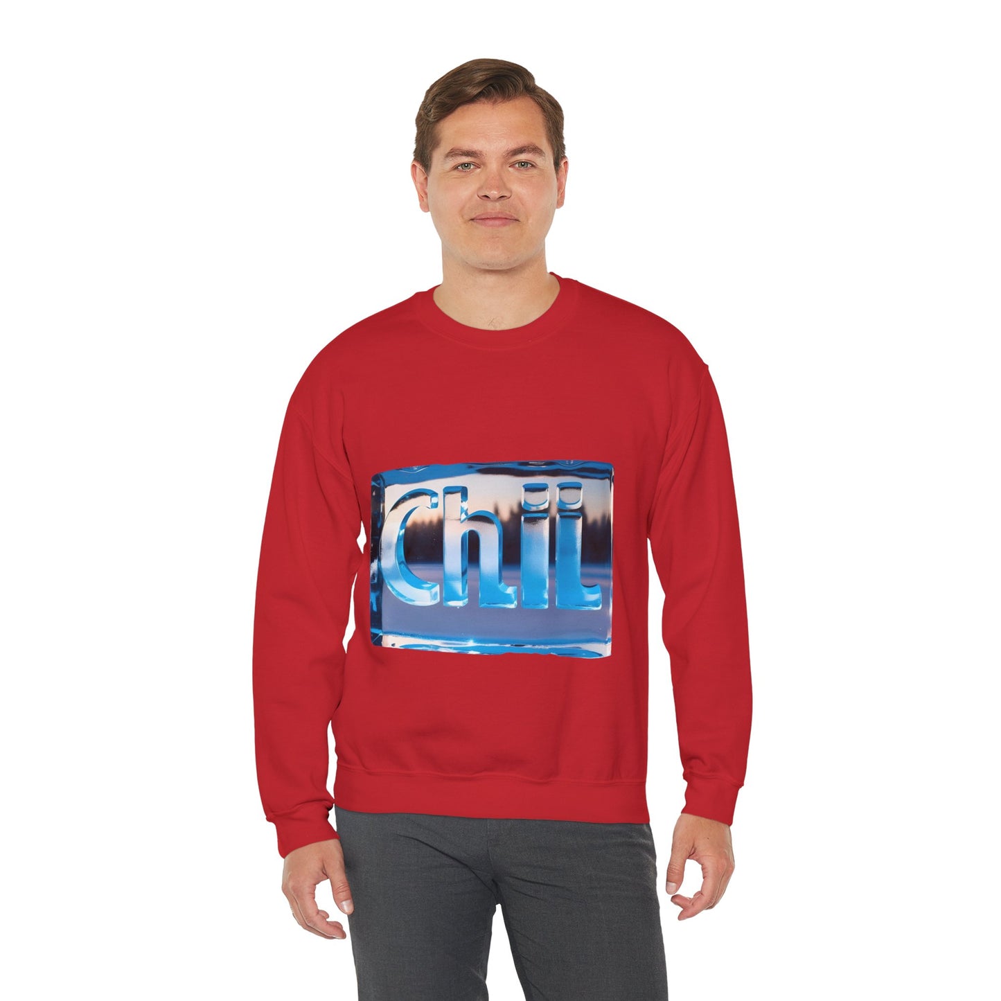 Chill Vibes Crewneck Sweatshirt - Cozy Gift for Friends, Casual Outfit, Relaxation Theme, Unisex Apparel