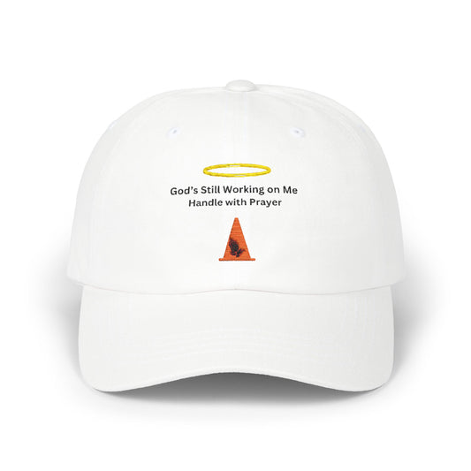 God's Still Working Dad Cap, Inspirational Cap, Religious Hat, Gift for Dads, Prayer Cap, Everyday Wear, Faith-based Accessory