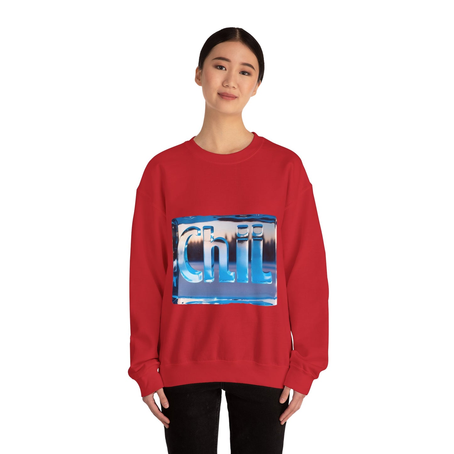Chill Vibes Crewneck Sweatshirt - Cozy Gift for Friends, Casual Outfit, Relaxation Theme, Unisex Apparel